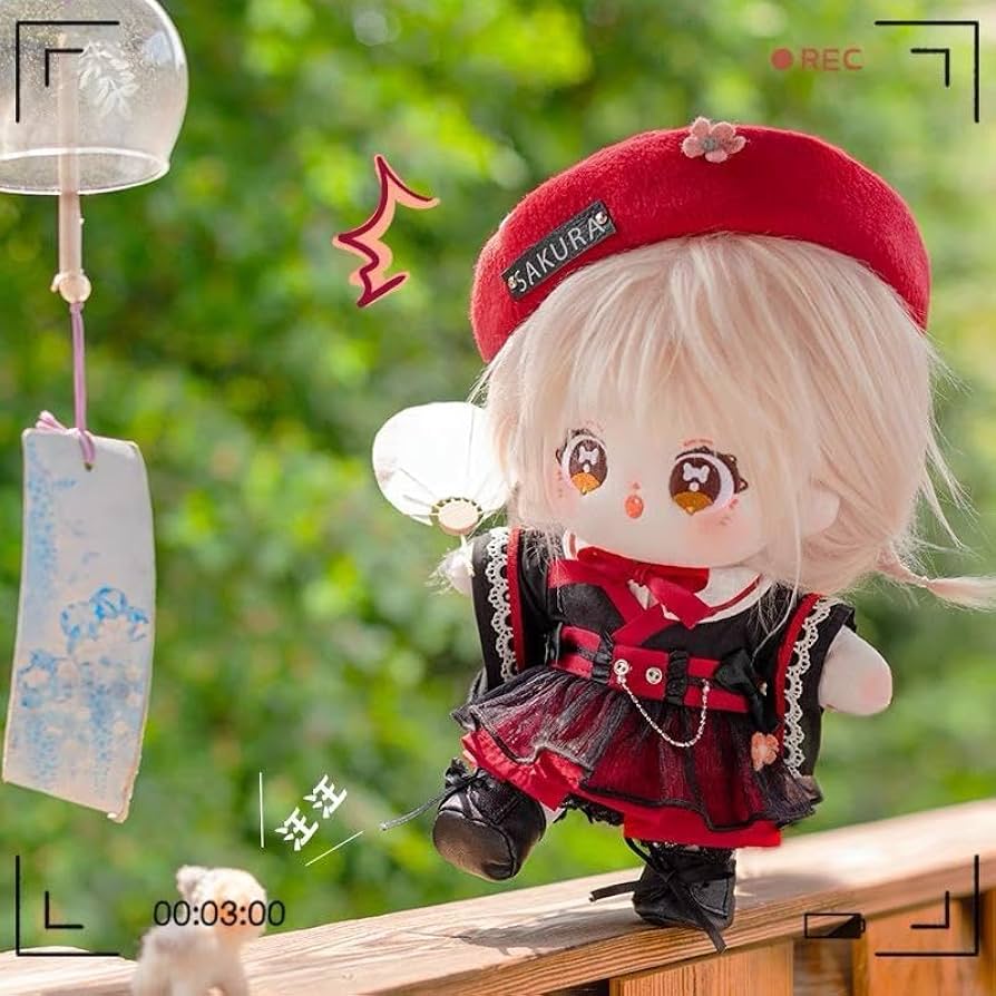 白髪のぬいぐるみ 赤いスカート AZONE INTERNATIONAL::Pookie Boo BonBon